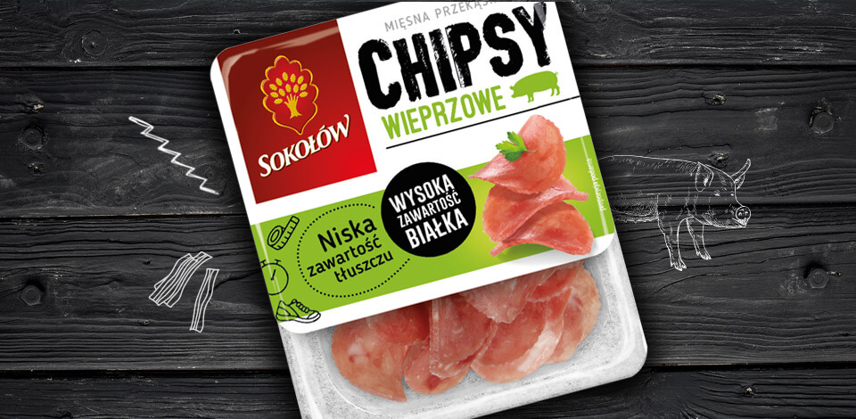 Chipsy wieprzowe 50g