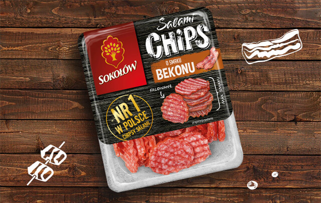 Salami Chips Bacon flavour