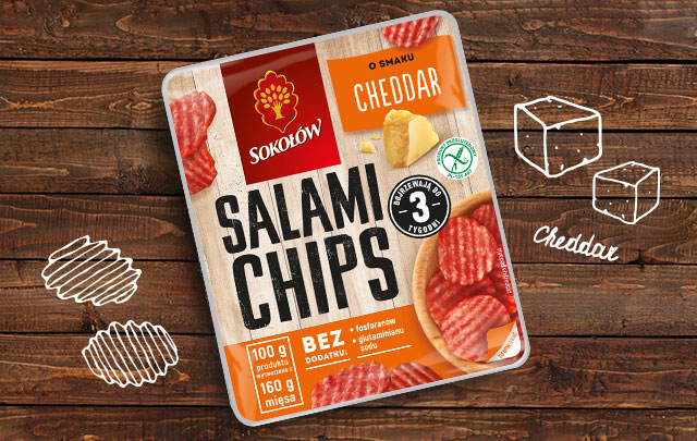 Salami chips ser cheddar 60 g