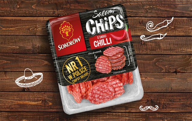 Salami Chips chilli flavour