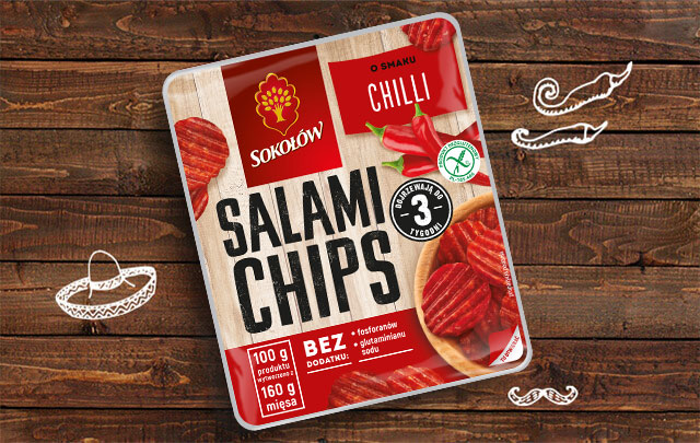Salami chips chilli 60 g