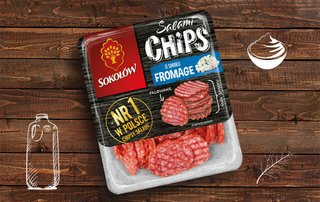 Salami Chips Fromage flavour