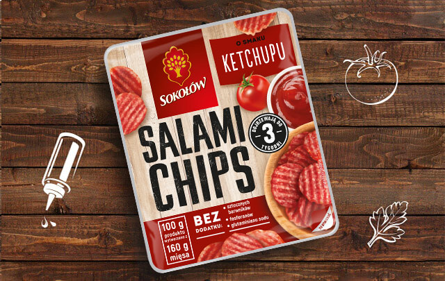Salami chips ketchup 60 g