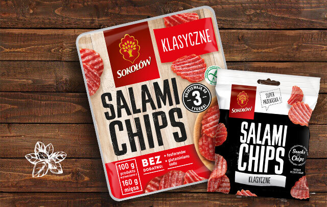 Salami chips klasyczne 60 g