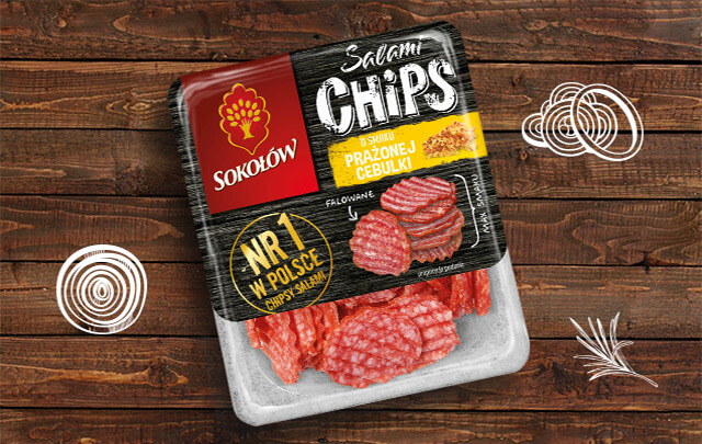 Salami Chips Roasted Onion flavour