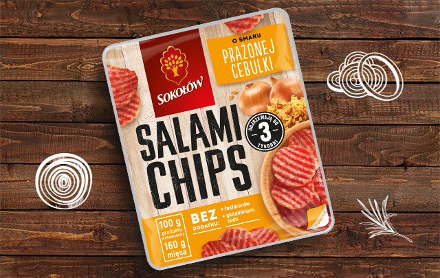 Salami Chips Roasted Onion flavour