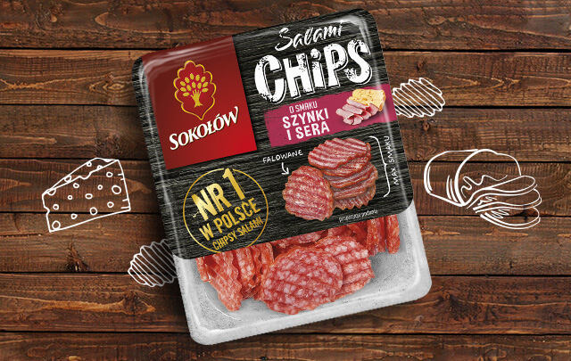 Salami chips szynka i ser 60 g