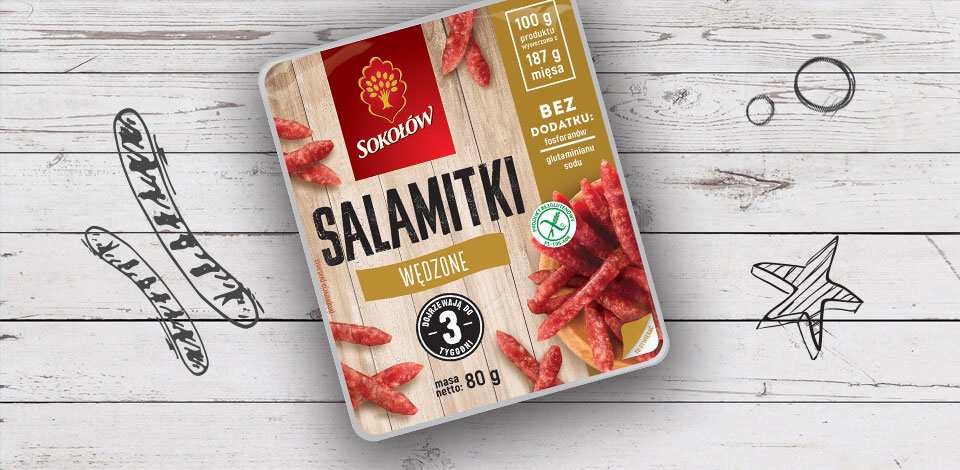 Salamitki Smoked 80g